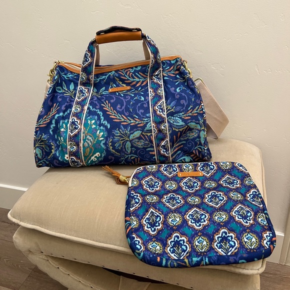 Dena Designs Blue Weekender Bag - Picture 1 of 7